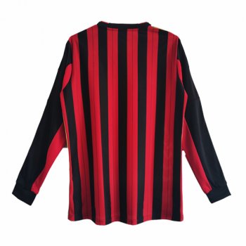 2013-2014 AC Milan Home Long Sleeve Retro Jersey