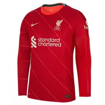 21-22 Liverpool Home Long Sleeve Jersey