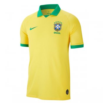2019 Brazil Home Yellow Soccer Jersey Shirt