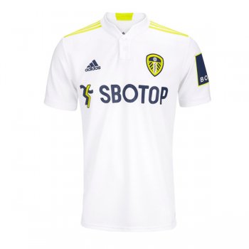 21-22 Leeds United Home White Soccer Jersey