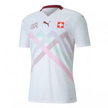 2020 Switzerland Away White Authentic Soccer Jersey (Player Version)