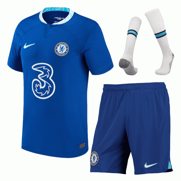 Chelsea Soccer Jersey Home Whole Kit(Jersey+Shorts+Socks) 2022/23