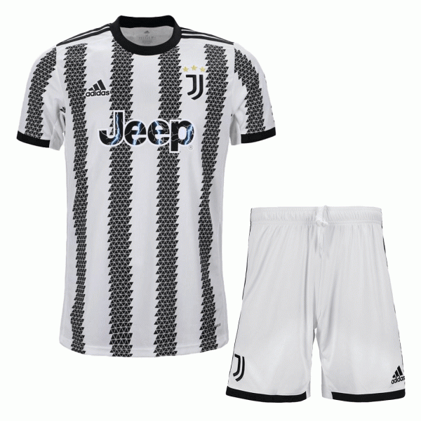 Juventus Soccer Jersey Home Kit(Jersey+Shorts) Replica 2022/23