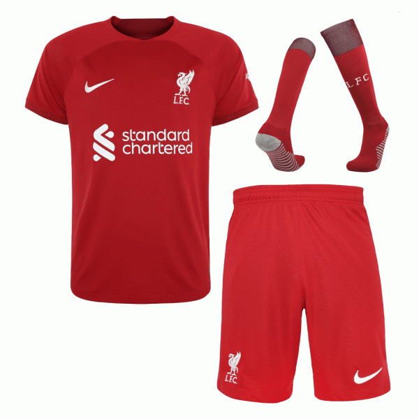 Liverpool Soccer Jersey Home Whole Kit(Jersey+Shorts+Socks) Replica 2022/23